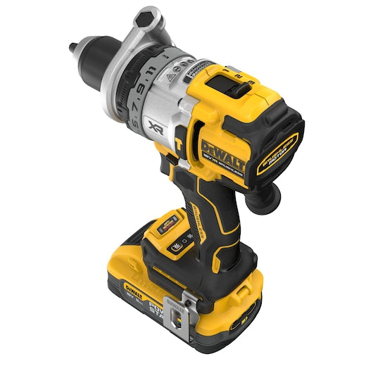 20V MAX XR 1/2 Inch Brushless Cordless Hammer Drill Kit with 8AH Battery and Charger, 3 Speed (DCD1007WW1)