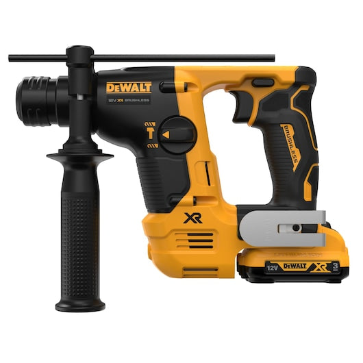 12V XR Brushless 14mm SDS-Plus Hammer Drill – 2 x 3.0Ah Batteries