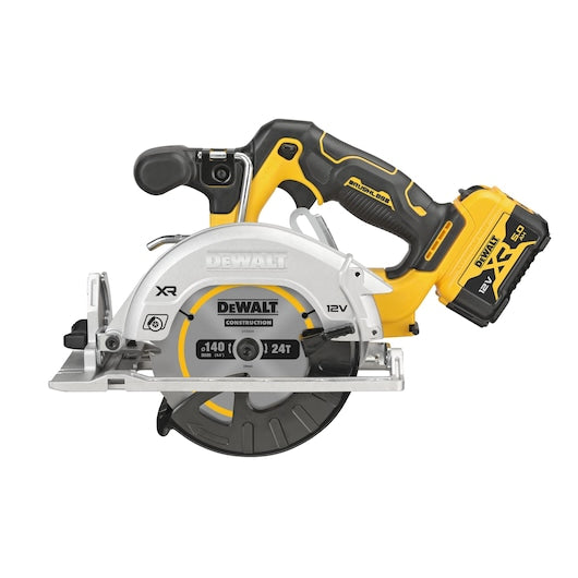 12V XR 140mm Circular Saw – 2 x 5.0Ah Batteries