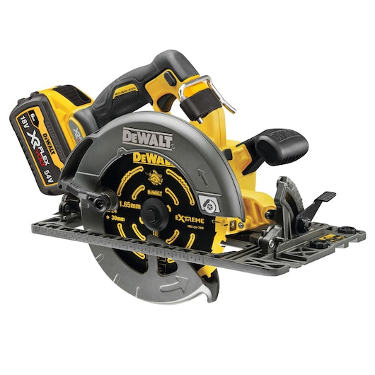 54V XR FLEXVOLT 190mm Track-Compatible Circular Saw – 2 x 6.0Ah Batteries