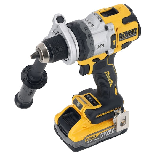 20V MAX XR 1/2 Inch Brushless Cordless Hammer Drill Kit with 8AH Battery and Charger, 3 Speed (DCD1007WW1)