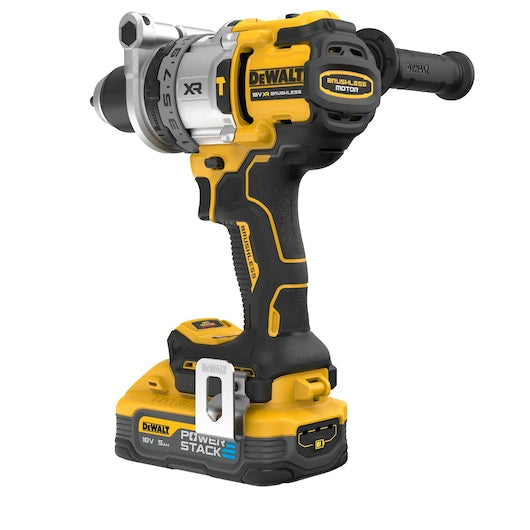20V MAX XR 1/2 Inch Brushless Cordless Hammer Drill Kit with 8AH Battery and Charger, 3 Speed (DCD1007WW1)