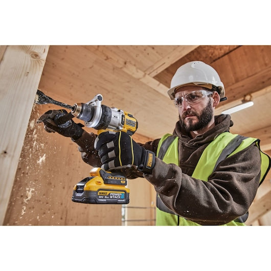 20V MAX XR 1/2 Inch Brushless Cordless Hammer Drill Kit with 8AH Battery and Charger, 3 Speed (DCD1007WW1)