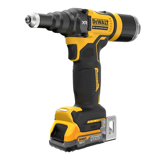 18V XR Brushless 4.8mm Rivet Tool – 1 x Compact POWERSTACK Battery