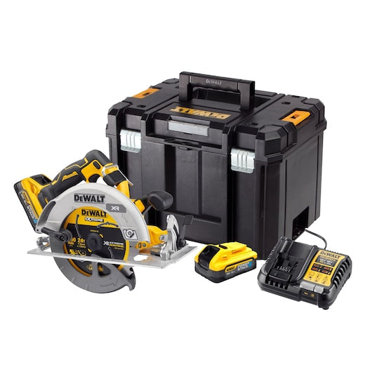 18V XR Brushless 190mm Circular Saw – 2 x POWERSTACK™ 5.0Ah Batteries