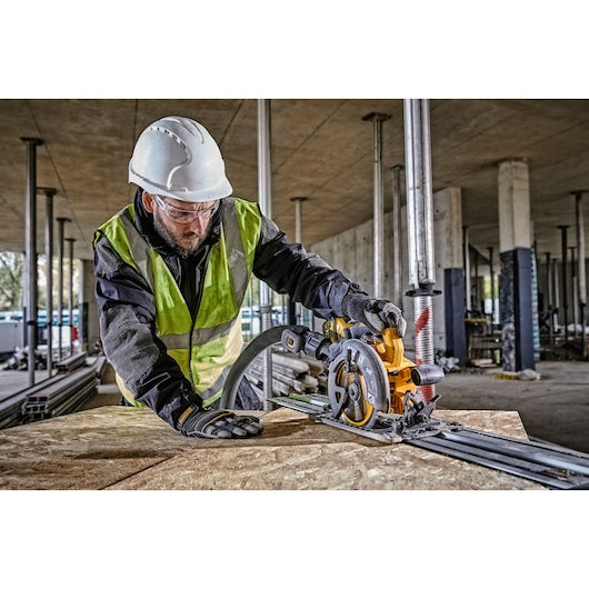 54V XR FLEXVOLT 190mm Track-Compatible Circular Saw – 2 x 6.0Ah Batteries