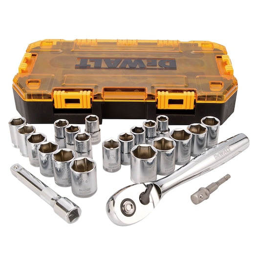 23-Piece 1/2" Drive Combination Socket Set
